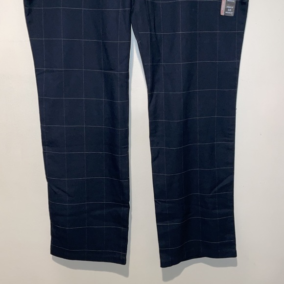 Lee Navy Windowpane Relaxed Fit Straight Leg Pants NWT 16 - Picture 7 of 15